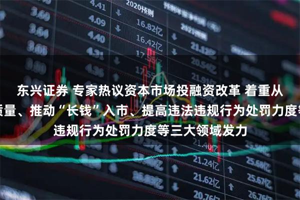东兴证券 专家热议资本市场投融资改革 着重从提高上市公司质量、推动“长钱”入市、提高违法违规行为处罚力度等三大领域发力