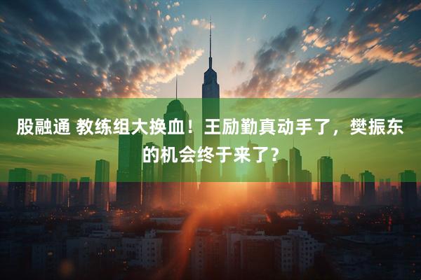 股融通 教练组大换血！王励勤真动手了，樊振东的机会终于来了？